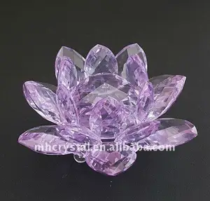 MH-H0058 Bunga Lotus Mekar Kristal Ungu