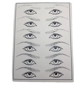 Eyebrow & Eyeliner Trang Điểm Vĩnh Viễn Da Microblading Thực Hành Pad Thực Hành Da Với Hình Dạng Của Lông Mày