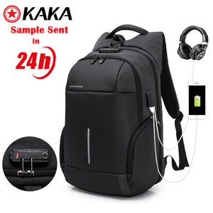 <span class=keywords><strong>Kaka</strong></span>-<span class=keywords><strong>mochila</strong></span> impermeable <span class=keywords><strong>de</strong></span> <span class=keywords><strong>viaje</strong></span> <span class=keywords><strong>de</strong></span> negocios, bolso <span class=keywords><strong>de</strong></span> carga usb, antirrobo para ordenador portátil - Product Image 1