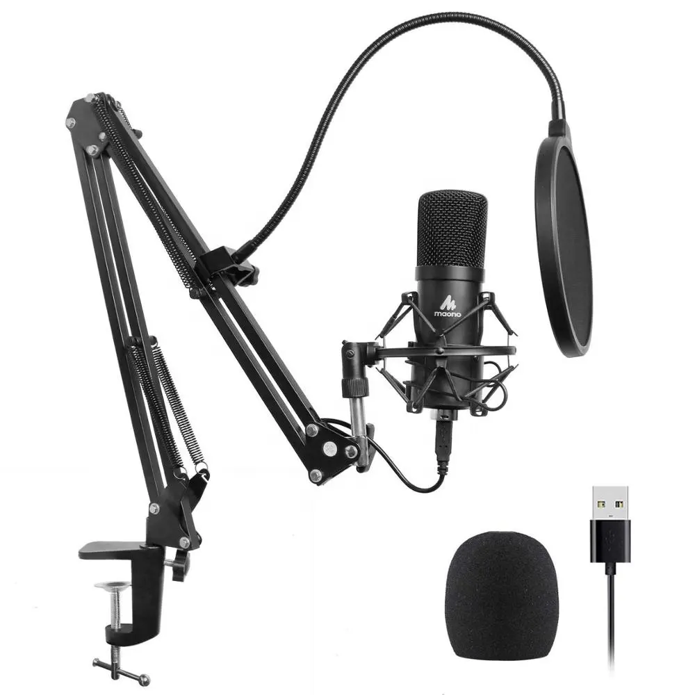 BM 800 Professional noise canceling electret condenser usb microphone