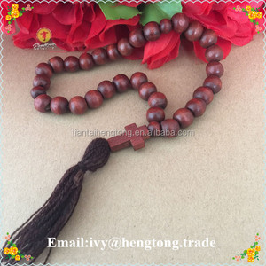Commercio all'ingrosso 33 perline di legno Islamico, tasbeeh, musulmano preghiera collana di perline, <span class=keywords><strong>tasbih</strong></span>, perline di preghiera auto ciondolo appeso - Product Image 3