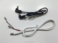 Câble d'alimentation 12V DC, connecteur cylindrique nickelé 5,5x2,1mm, faisceau de câbles pour usage automobile, borne KET 0.8TAB, RoHS, 500mm