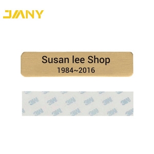 <span class=keywords><strong>Plaque</strong></span> de nom en laiton gravée <span class=keywords><strong>autocollante</strong></span> de petite taille sur mesure - Product Image 3