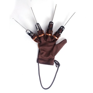 De Halloween Cosplay Spandex guantes Freddy Kreuger de plástico Flexible garras de <span class=keywords><strong>Wolverine</strong></span> guantes para las mujeres - Product Image 3