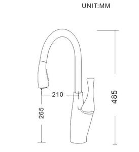 Rubinetto miscelatore per tubo flessibile bianco cromato Haijun americano Upc per <span class=keywords><strong>cucina</strong></span> - Product Image 2