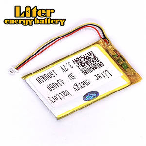 Spina 1.0-3 P 3.7 V 434060 1500 mah fabbrica di alta qualità ai polimeri di litio li-ion batteria ricaricabile lipo batteria - Product Image 3
