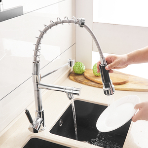 Uythner — robinet mitigeur <span class=keywords><strong>professionnel</strong></span> de cuisine à Rotation, avec une poignée unique et Rotation à 360 degrés - Product Image 4