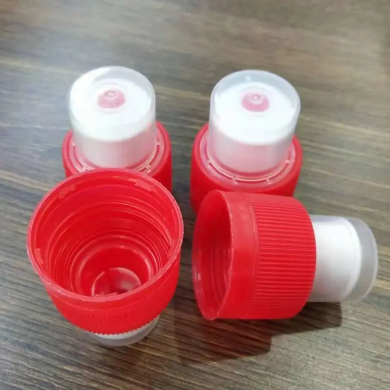 28/ 410 Plastic Sport Liquid Water bottle cap with dust cover,Bevrage Bottle Push Pull Cap