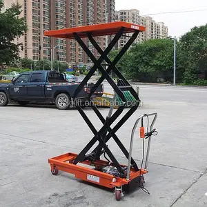 Scissor Type Manual Hydraulic Trolley Lift Customized Available