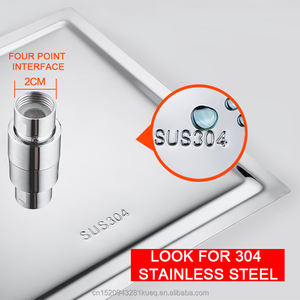 Di alta qualità in acciaio inox 304 12 "ultra sottile in acciaio inox a parete testa doccia montata - Product Image 4