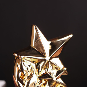 Trofeo in metallo a forma di stella Logo o parole su Base di cristallo Video premi musicali Grammy trofeo <span class=keywords><strong>per</strong></span> la cerimonia di premiazione - Product Image 2