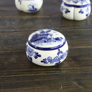 Boîte de rangement en céramique de style européen Delft Blue <span class=keywords><strong>Holland</strong></span> Design pour bijoux pour cadeaux d'anniversaire de mariage de la Saint-Valentin décor à la maison - Product Image 2