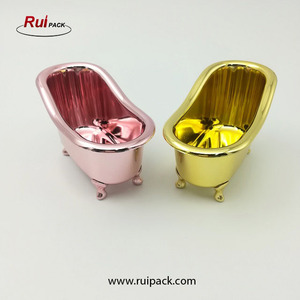 OEM OEM personnalisé Nouveau <span class=keywords><strong>plastique</strong></span> or brillant mini conteneur de <span class=keywords><strong>baignoire</strong></span>/mini porte-savon de <span class=keywords><strong>baignoire</strong></span> - Product Image 4