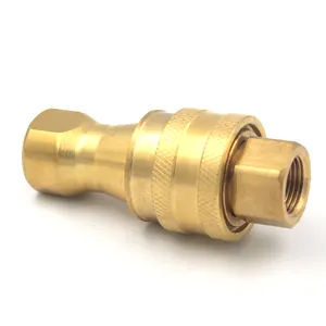 KZD 3/8 inch brass quick disconnect coupling for air and gas hose quick connect