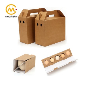 Personalizado de caja de cartón corrugado Paquete de papel reciclado caja de huevo - Product Image 1