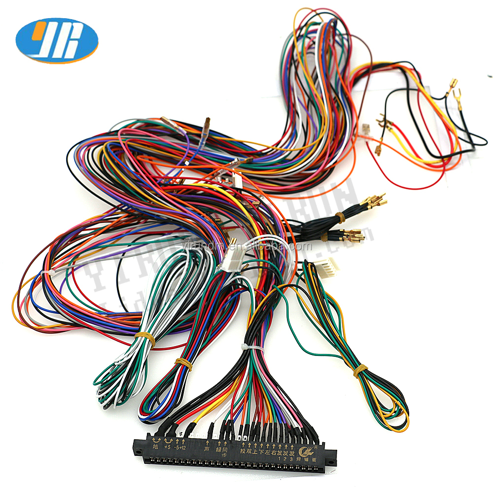 Аркадная игра Jamma провод жгут 28Pin кабель с 5,6 кнопками 2,8 мм терминал для SANWA Джойстик кнопка