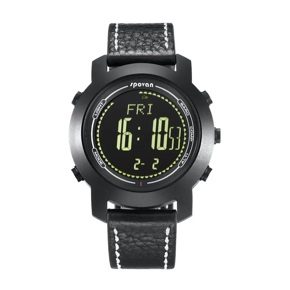 Automatic custom brand watch waterproof altimeter thermometer barometer sport watch