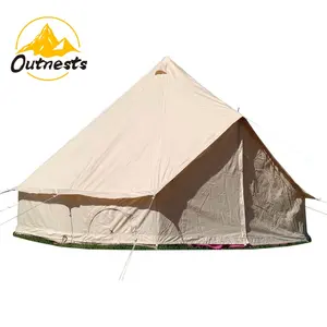 Thailandia hotel campana tenda Grande Famiglia di Campeggio Tela di canapa Tenda di Bell