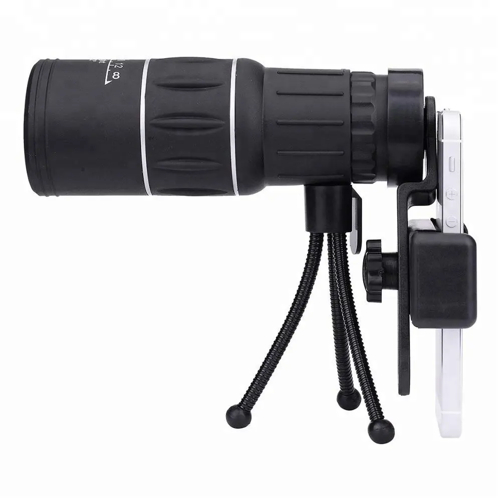 High-definition Night Vision Monocular 16x52 Optical Monocular with Tripod Camping Hiking Hunting Telescope Light and Portable