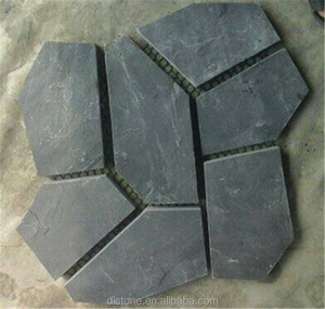 Tự nhiên không thường xuyên than đen đá <span class=keywords><strong>Slate</strong></span> sàn gạch điên lát <span class=keywords><strong>Slate</strong></span> flagstone Patio - Product Image 3