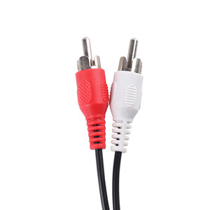 DAJIANG OEM personalizado 3,5mm enchufe macho <span class=keywords><strong>a</strong></span> Dual 2RCA <span class=keywords><strong>Cable</strong></span> estéreo ordenador Audio Splitter <span class=keywords><strong>auxiliar</strong></span> profesional - Product Image 2