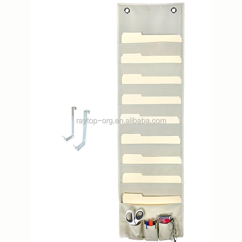 Настенный тканевый органайзер для хранения офисных принадлежностей, подвесной органайзер для файлов