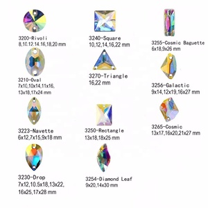Cristales de Estrás para Coser Yanruo <span class=keywords><strong>AB</strong></span> Color, Cristales de Vidrio para Coser en Ropa - Product Image 2