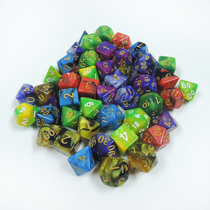 Jeu de <span class=keywords><strong>dés</strong></span> RPG en acrylique polyédrique à couleur changeante pour D & D et jeux de rôle-<span class=keywords><strong>Dés</strong></span> DND personnalisables avec effet dégradé - Product Image 6