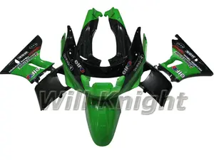 ABS Injeksi Penutup Sepeda Motor untuk Kawasaki ZZR400 1993 - 1997 Plastik Kit Fairing Lengkap ZZ-R400 Kulit Sapi 93 97