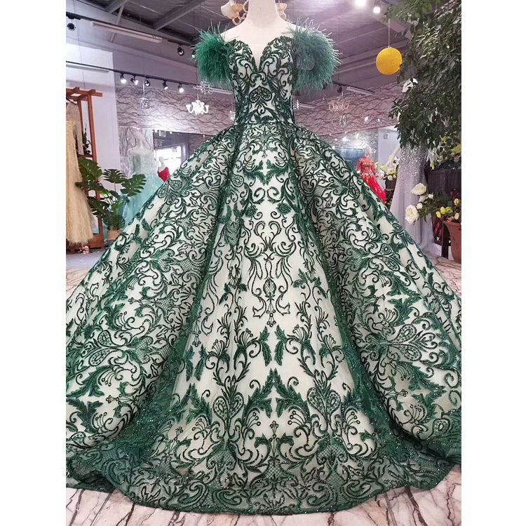 Lime Green Wedding Dresses - Elegant & Luxurious Gowns