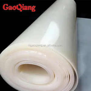 Tahan panas ketebalan 0.2-30mm putih silikon lembaran karet gulungan gulungan lembaran polietilen