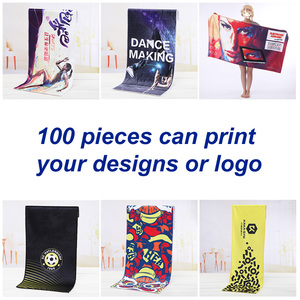 Toalla de microfibra deportiva para gimnasio, Yoga, secado rápido, con estampado personalizado, con bolsa de malla - Product Image 3