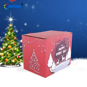 Kotak Hadiah Dekorasi Natal Sublimasi Grosir Kualitas Tinggi