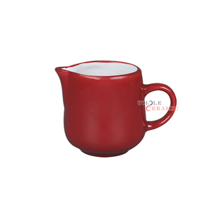 Chất Lượng Tốt Đồ Đá Rắn Màu Men Burgundy Đồ Ăn Đặt Bowls Mugs Tấm Cup & Saucer Ấm Trà Đường Bát Kem Pitcher - Product Image 6
