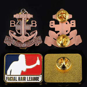 Insignia de Fabricante, Artesanía en Metal, Logotipo Personalizado en Relieve con Relleno de Color, Fabricante de Botones, Pines de Esmalte Suave y Duro - Product Image 1