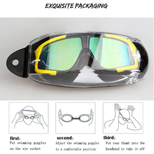 Gafas de natación de Marco grande antiniebla y gafas de natación de buceo al por mayor para adultos - Product Image 6