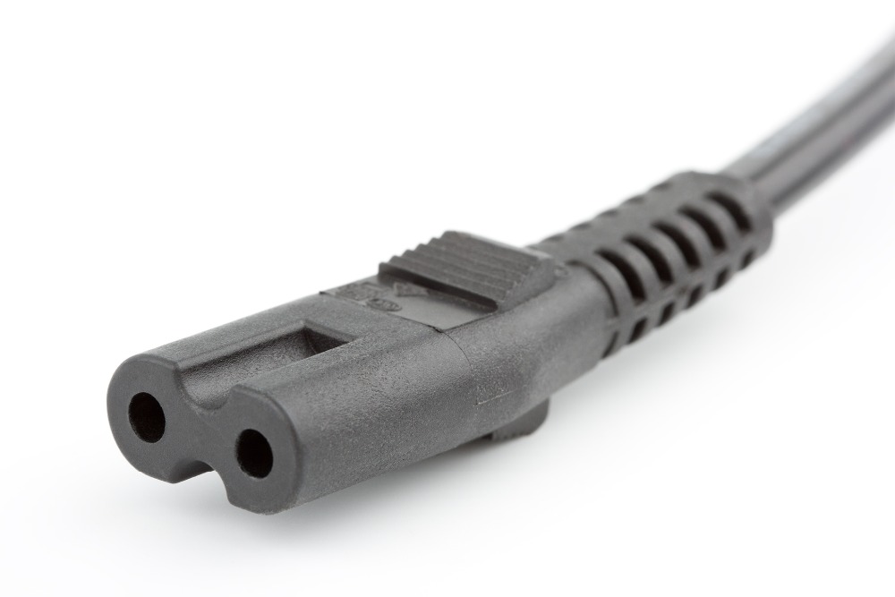 IEC 60320 C8 Plug a C7 Presa Maschio a Femmina Estensione Cavo Adattatore Principale (0.3m