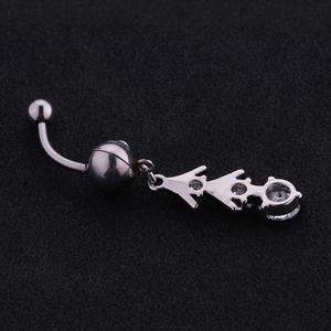 <span class=keywords><strong>Piercing</strong></span> all'<span class=keywords><strong>Ombelico</strong></span> Magnetico con Gemma CZ al Miglior Prezzo - Product Image 6