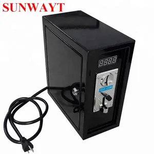 110V 220V Coin Operated Timer Control Box Vending Machine CPU Coin Acceptor Timer Control Box With Comparable Coin Selector