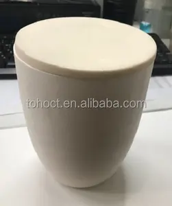 Alumina Ceramic Crucible High Purity Conial Shape Ceramic Alumina Crucibles With Lid