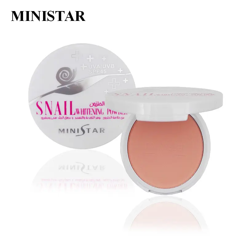 MINISTAR सौंदर्य सौंदर्य प्रसाधन मेकअप पनाह Whitening ब्राइटनिंग घोंघा अंकित फाउंडेशन पाउडर