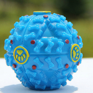 Palla Squeaky per Cani in Plastica e Gomma Ecologica, Giocattolo per Allenamento IQ, Masticazione Dentale, Alimentazione Lenta, Elimina la Noia - Product Image 4