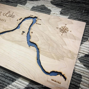 ชิ้นส่วนแผนที่ไม้ที่ยังไม่เสร็จสำหรับงานศิลปะและงานฝีมือ - Product Image 3