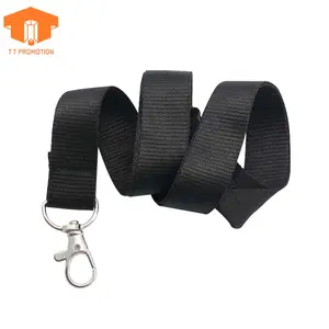 Afdrukken Polyester Aangepaste Lege Zware Polyester Lanyard Geen Minimum Order Met Metalen Haak