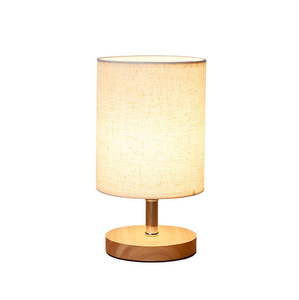 Modern <strong>Small</strong> Night Light Nordic Wooden Fabric Simple <strong>Desk</strong> <strong>Lamp</strong> Bedside Table <strong>Lamp</strong> <strong>for</strong> Bedroom Hotel Living Room - Product Image 1