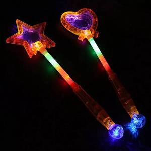 Kleurrijke <span class=keywords><strong>Light</strong></span> Up <span class=keywords><strong>led</strong></span> licht magische stok hart stervorm <span class=keywords><strong>wand</strong></span> - Product Image 5