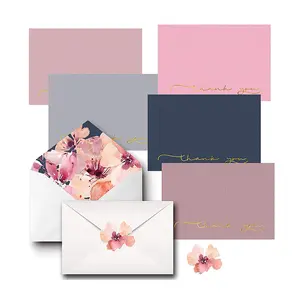 Carte de remerciement personnalisée, avec votre Logo, cartes de vœux vierges et enveloppes pour <span class=keywords><strong>mon</strong></span> Business, carte d'invitation de <span class=keywords><strong>mariage</strong></span>, découpée - Product Image 1