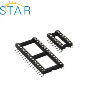 2.54mm SMT IC Presa di Corrente Presa rotonda pin ic socket 6 8 10 12 14 16 18 20 22 24 28 32 36 40 42 48 50 52 pin CE ROHS LL1021-6