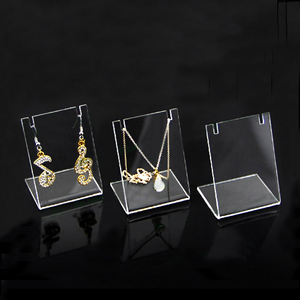 Acrilico trasparente Titolare Della Collana Dell'orecchino Del Basamento Dei Monili Del Supporto Del Basamento - Product Image 2