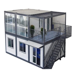 Giá rẻ ánh sáng khung thép phẳng gói hiện đại xách tay 2 tầng tầng <span class=keywords><strong>Modular</strong></span> sống container nhà nhà - Product Image 5
